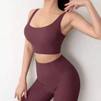 seamless sportswear suit yoga set workout gym clothes fitness suits womens tranksuit high waist seamless leggings sports top