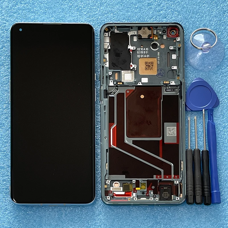 Ceny 6.7 ”„ Amoled Dla OnePlus 9 Pro LE2121 Ekran LCD Wyświetlacz Digitizer Panel Dotykowy Dla OnePlus 9Pro LE2123/2125 1 + 9Pro Rama