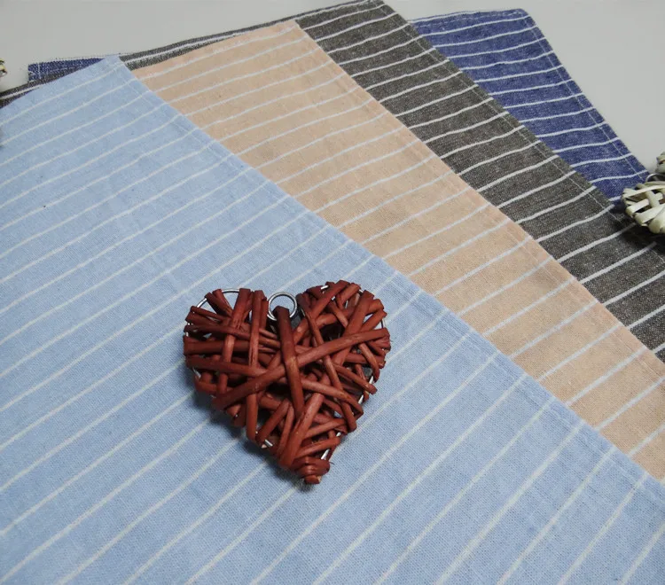 6 шт./лот полосатые салфетки в стиле ретро экологически чистые для стола коврики