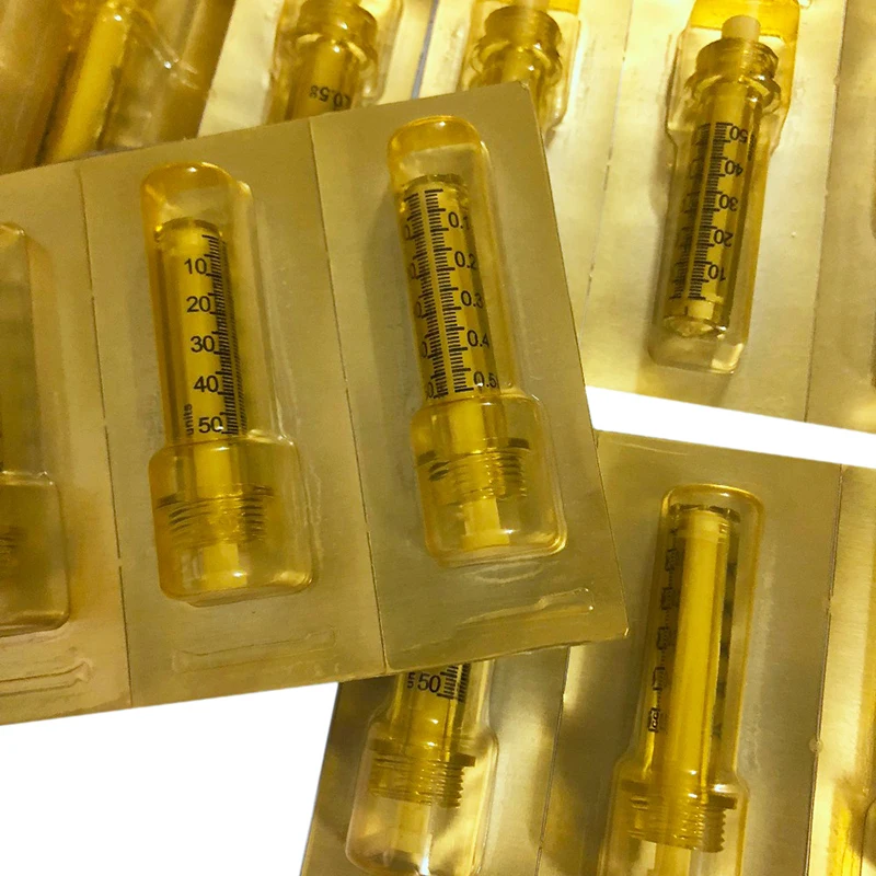 

0.5Ml 50 Pcs Syringe Ampoule Head Disposable Sterile Ampoule Head For Hyaluron GUn Hyaluron Pen High Pressure Wrinkle Removal Wa