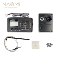 naomi guitar preamp equalizer digital tuner 5 band eq pickup sv t750 lcd tuner and volume control for acoustic guitarbass