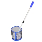 2-секционный телескопический полюс из алюминиевого сплава для сбора мячей для настольного тенниса, может вмещать 120 шт. мячей для пинг-понга, сеть для сбора мячей для настольного тенниса