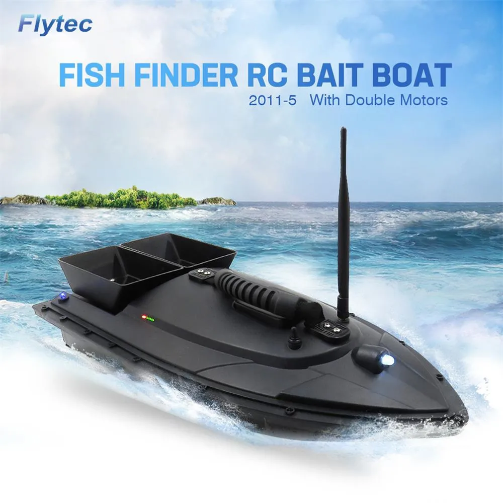 Flytec HQ2011 - 5 рыболовный инструмент 50 см RC приманка лодка игрушка двойной мотор