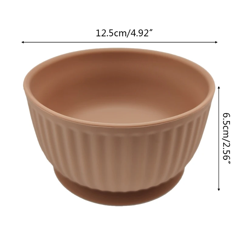 

Food Grade Silicone Baby Suction Bowl Non-Slip Children Dinner Plate Tableware