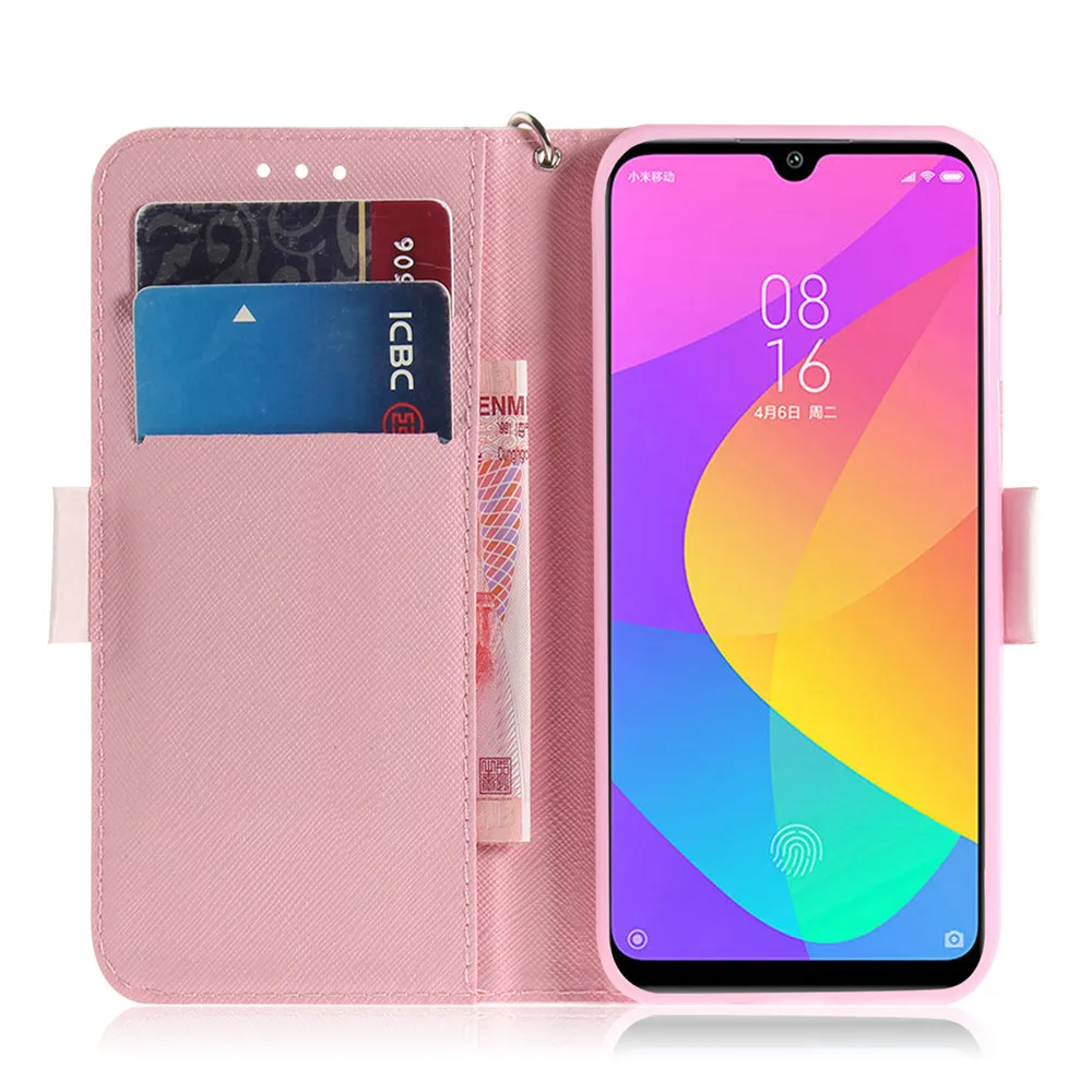 Милый кожаный чехол с откидной крышкой для Xiaomi mi A3, чехол, роскошный Магнитный кошелек, чехол для карт, Fundas для mi A3 Lite, чехол, чехлы для телефонов