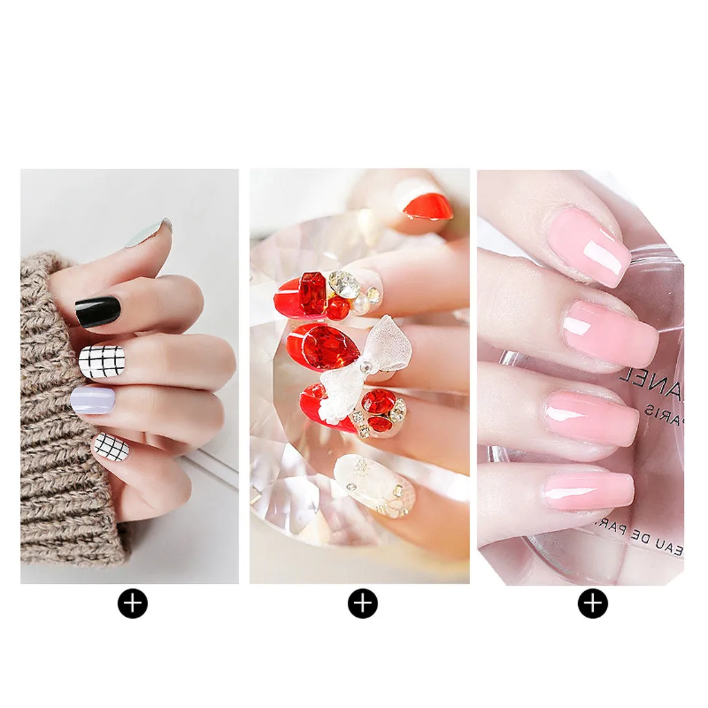 Lazy Nail Art sticker DIY 24 шт. желе двухсторонняя лента для дизайна ногтей переводная