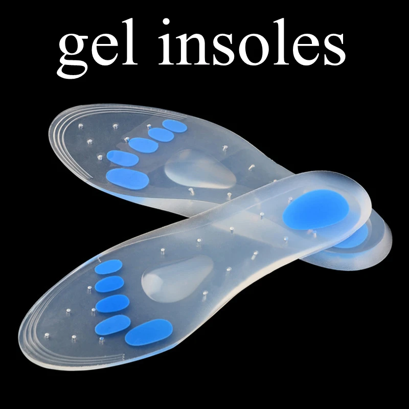

Unisex Semelle Gel Silicone Gel Insoles Treatment Heel Pain Relief Arch Support Orthotic Insole Plantar Fasciitis Heel Spur
