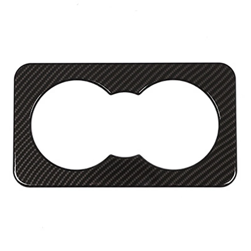 Carbon Fibre Rear Seat Water Cup Holder Panel Cover Trim Frame Car Accessories for F-Pace X761 XE X760 XF X260 | Автомобили и