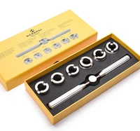 7 pcs watch tools kits watch back case cover opener removal set wrench 6 dies part watch repairing accessories 5537 for rolex