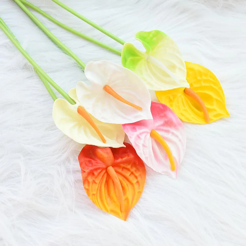 5 шт. искусственная Калла Лилия Букет из искусственных зеленых растений | Дом и