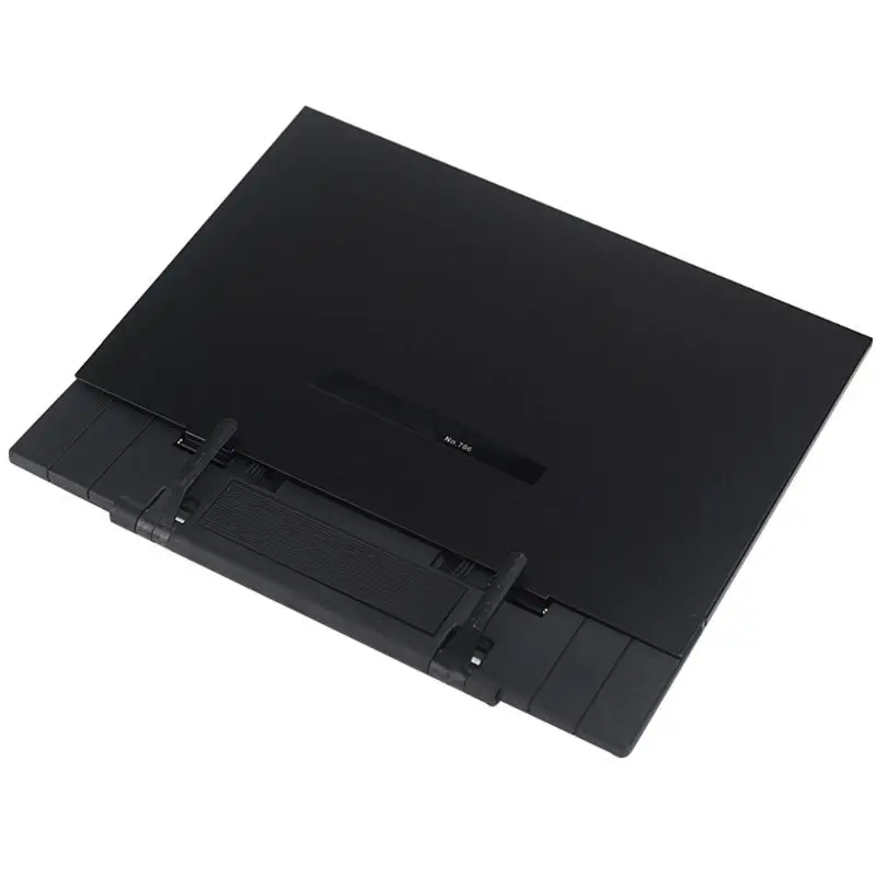 

Book Stand Frame Desk Reading Holder with 7 Tilt Adjustable Grooves Bookends