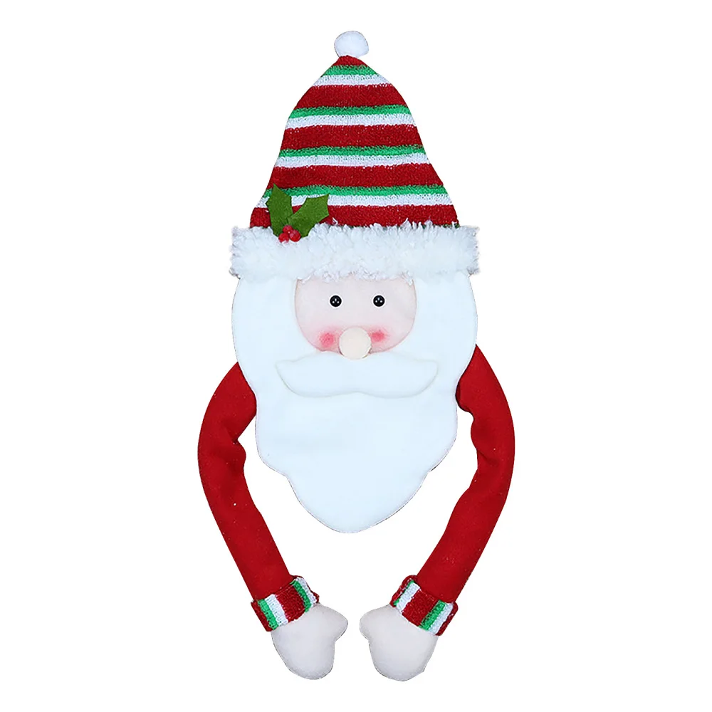 

Рождественские Подвески в форме Санта-Клауса, лося, украшения для праздника, украшения для дома из матовой ткани, новогодние украшения