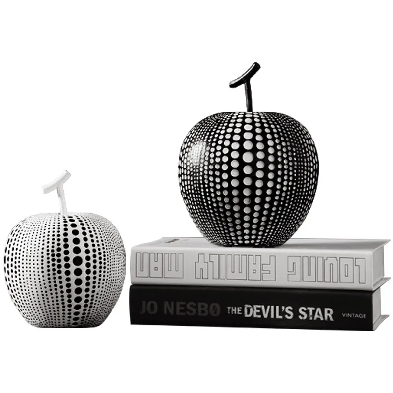 WU CHEN длинное Современное Абстрактное Искусство фигурки яблока груши волнистые