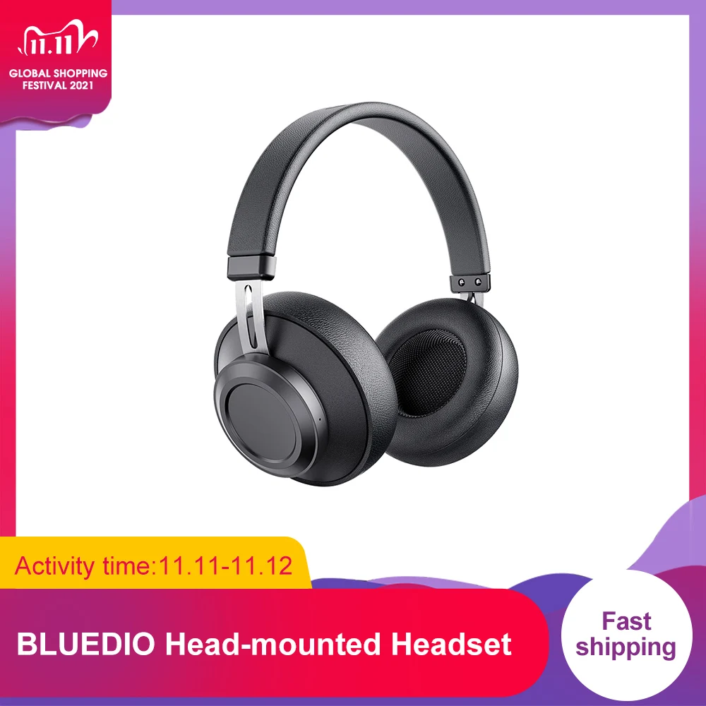 

Bluedio Wireless BT5.0 Head-mounted Headset Ergonomict with 57mm Speaker Unit Built-in HD Mic Wide Compatibility