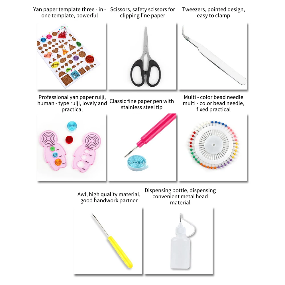 Пинцет для ручного обжима бумаги 600 полосок|Крафт-бумага| |