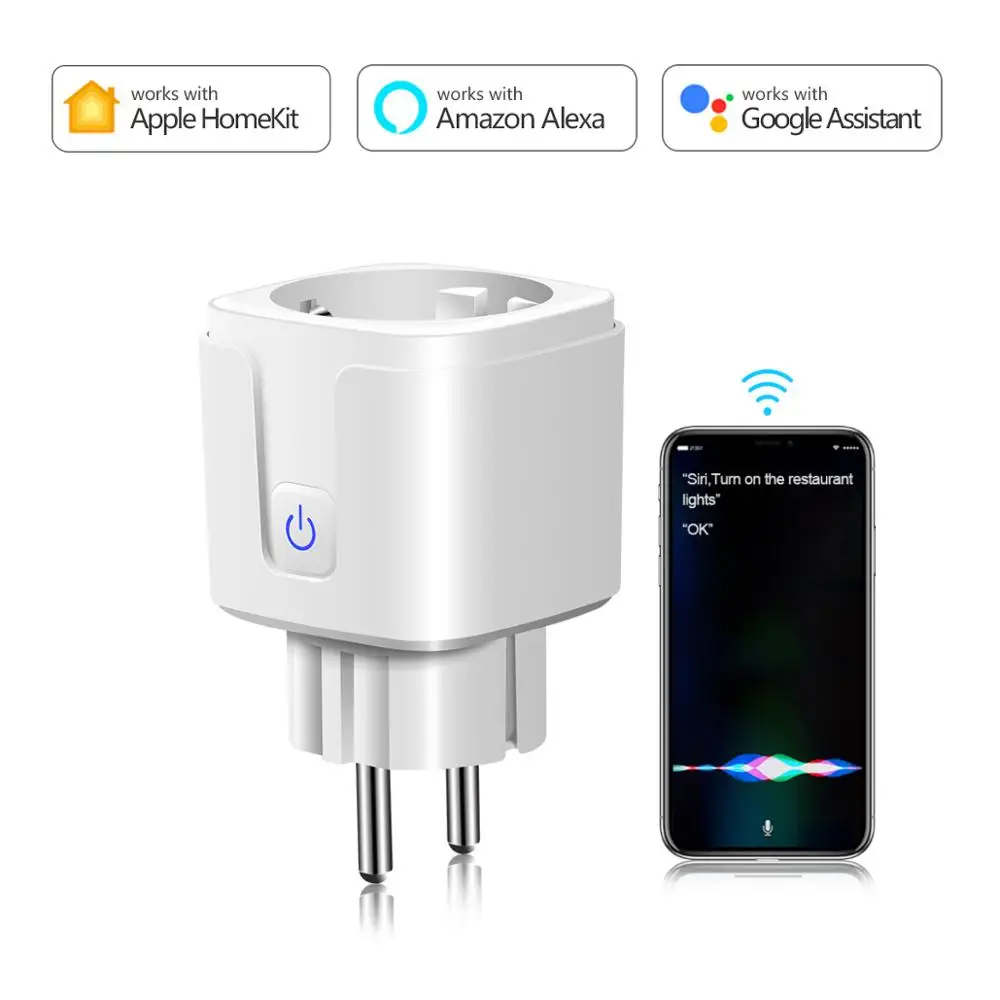 Умная розетка Apple Homekit/Tuya европейская вилка Wi Fi сетевые электрические розетки