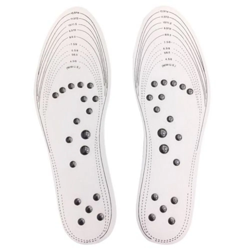 New Unisex Feet Massage Insoles Magnetic Weight Loss Acupressure Slimming Insoles Foot Care Shoe Gel Inserts  Insoles
