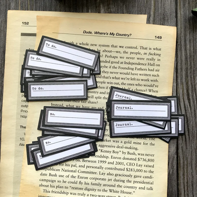 

Black White English Letters TO DO Stickers Travel Bullet Journal Craft Paper Card Scrapbooking Craft Diary Album Decorative