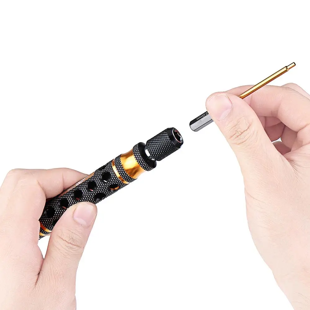 

RJX 6.35mm 4-in-1 Screwdriver Set Nut Slotted Screwdriver for RC Airplane Helicopter FPV Drone Car Boat Model Repair Tool Parts
