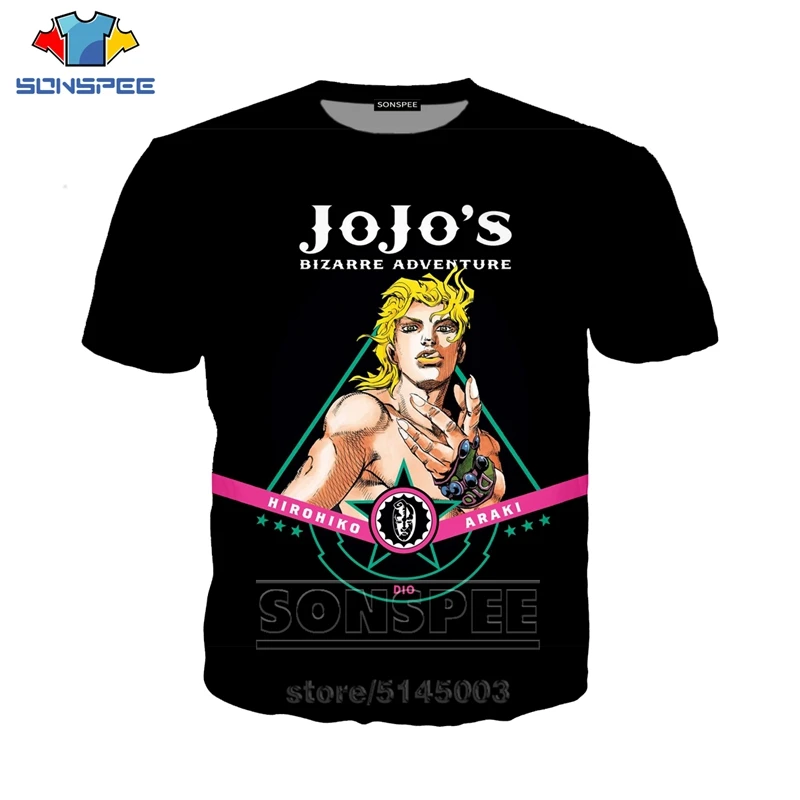 JoJo Необычные Приключения футболка для мужчин женщин Аниме Толстовка 3D принт Higashikata Josuke короткий рукав хип хоп топы пуловер C045-02