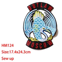 cartoon decorative patch peacockphoenixbirds icon embroidered applique patches for diy iron on badges stickers on the clothes