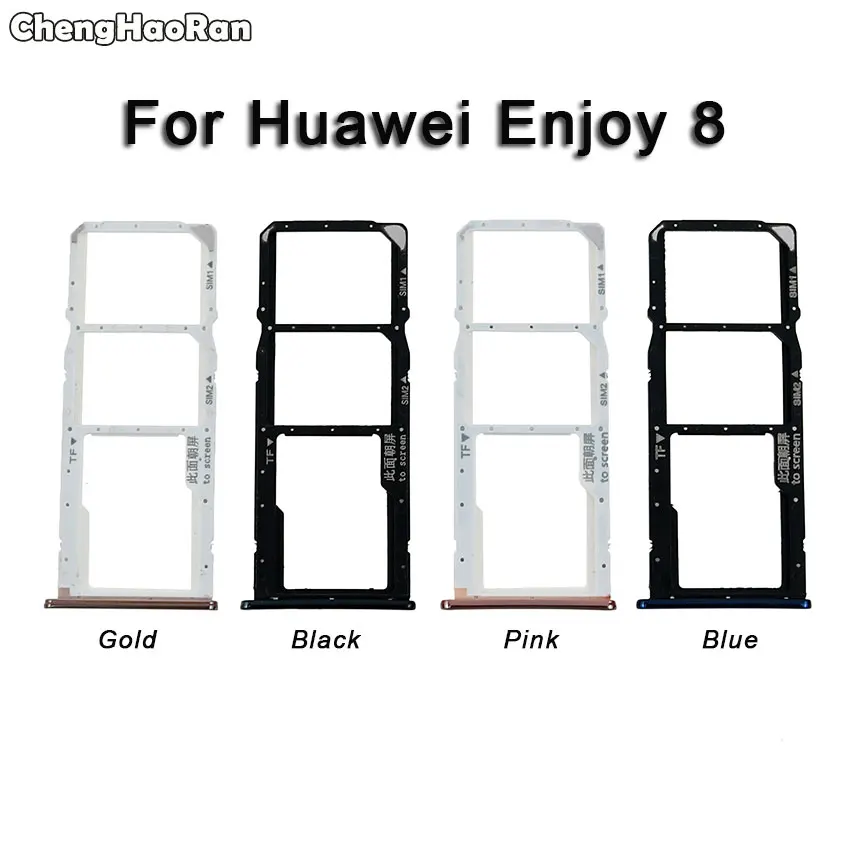 Лоток для SIM-карты ChengHaoRan держатель адаптер + лоток карт Micro SD Huawei Enjoy 8 Plus 8E Lite |