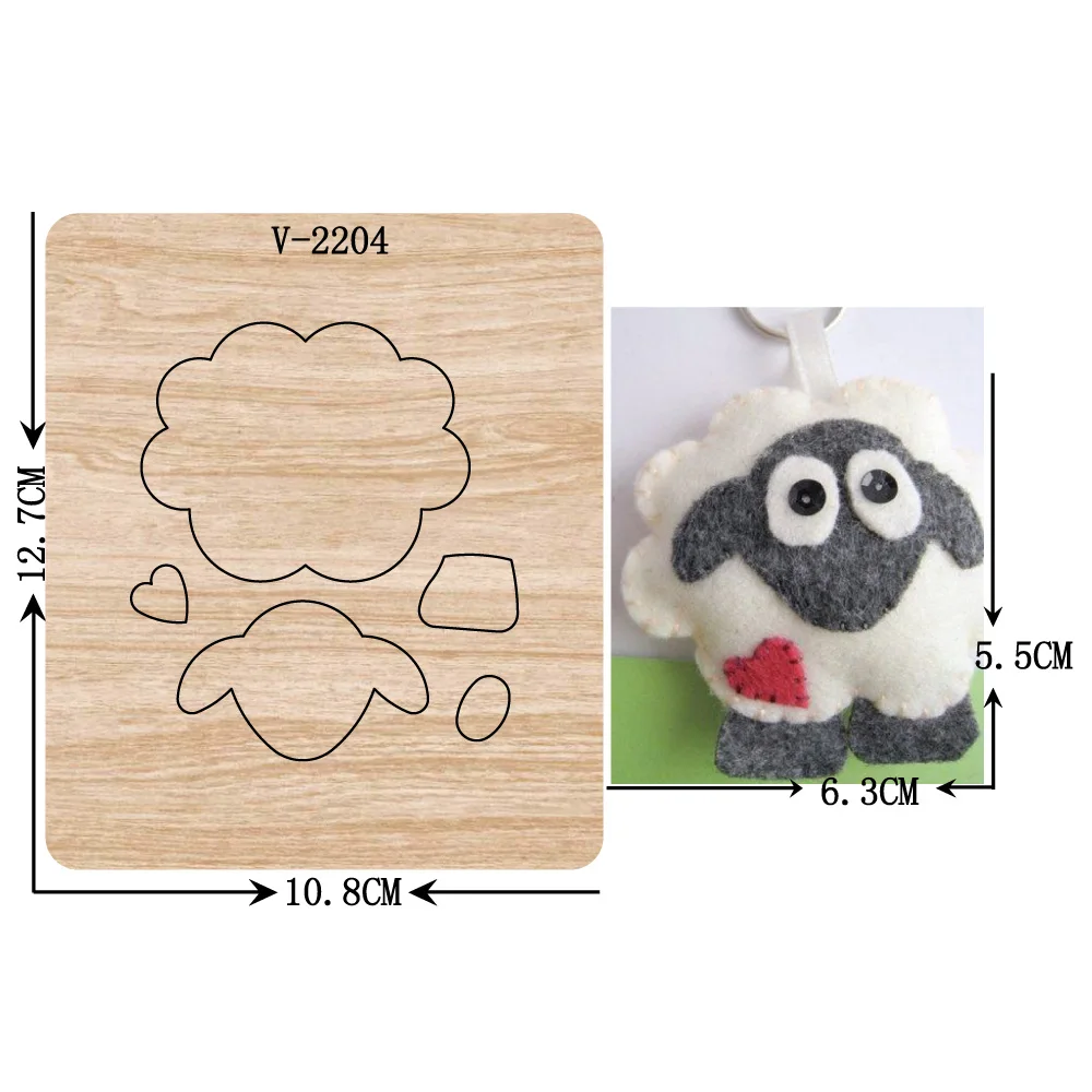 New sheep wooden dies cutting for scrapbooking Multiple sizes V-2204 | Дом и сад