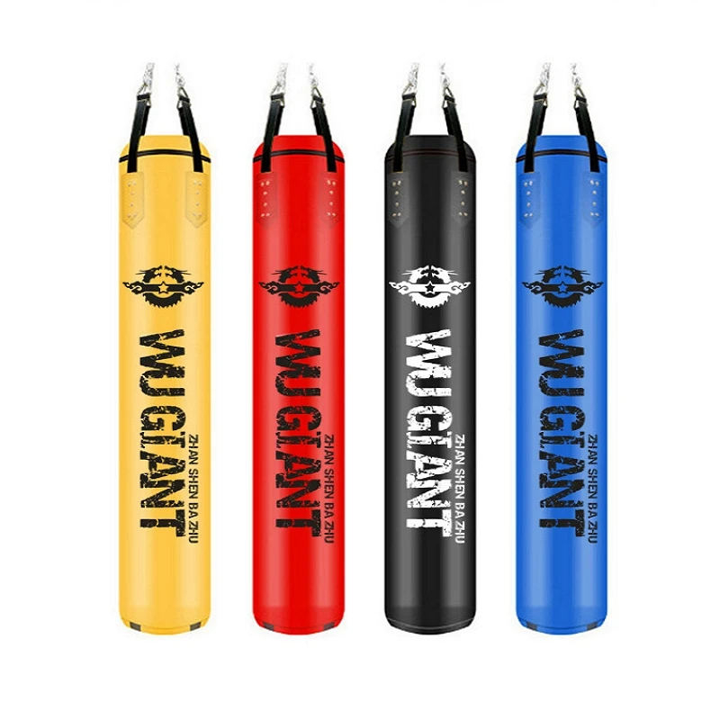 

120cm Sandbag MMA Thai Taekwonda Sanda Boxing Punching Bag Microfiber PU Fitness Sandbag Men Home Boxing Train Pressure Relief