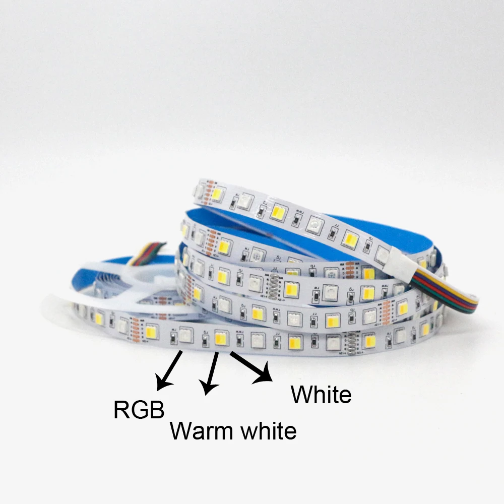 12V 24V SMD 5050 RGBW RGB WWA CCT LED Strip Light 60Leds/m Flexible led Stripe Ribbon Diode Tape tira de Room Decor 1-5m | Лампы и