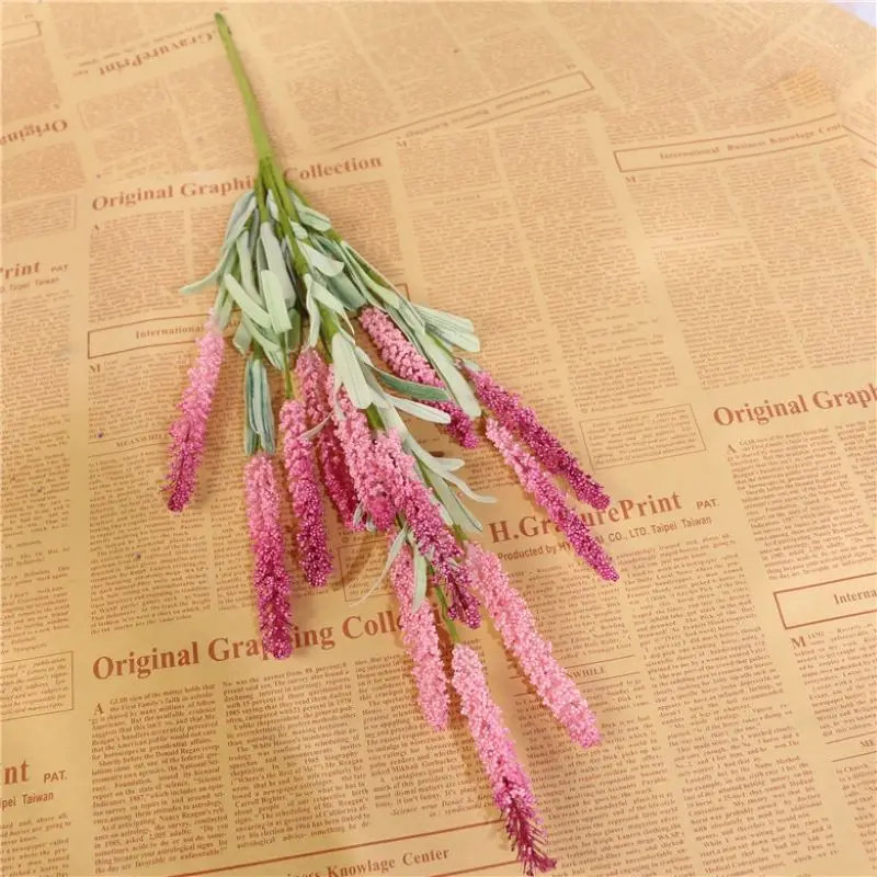 

Foam Simulation Artificial Flower Small Bouquet Lavender Wedding Home Decoration