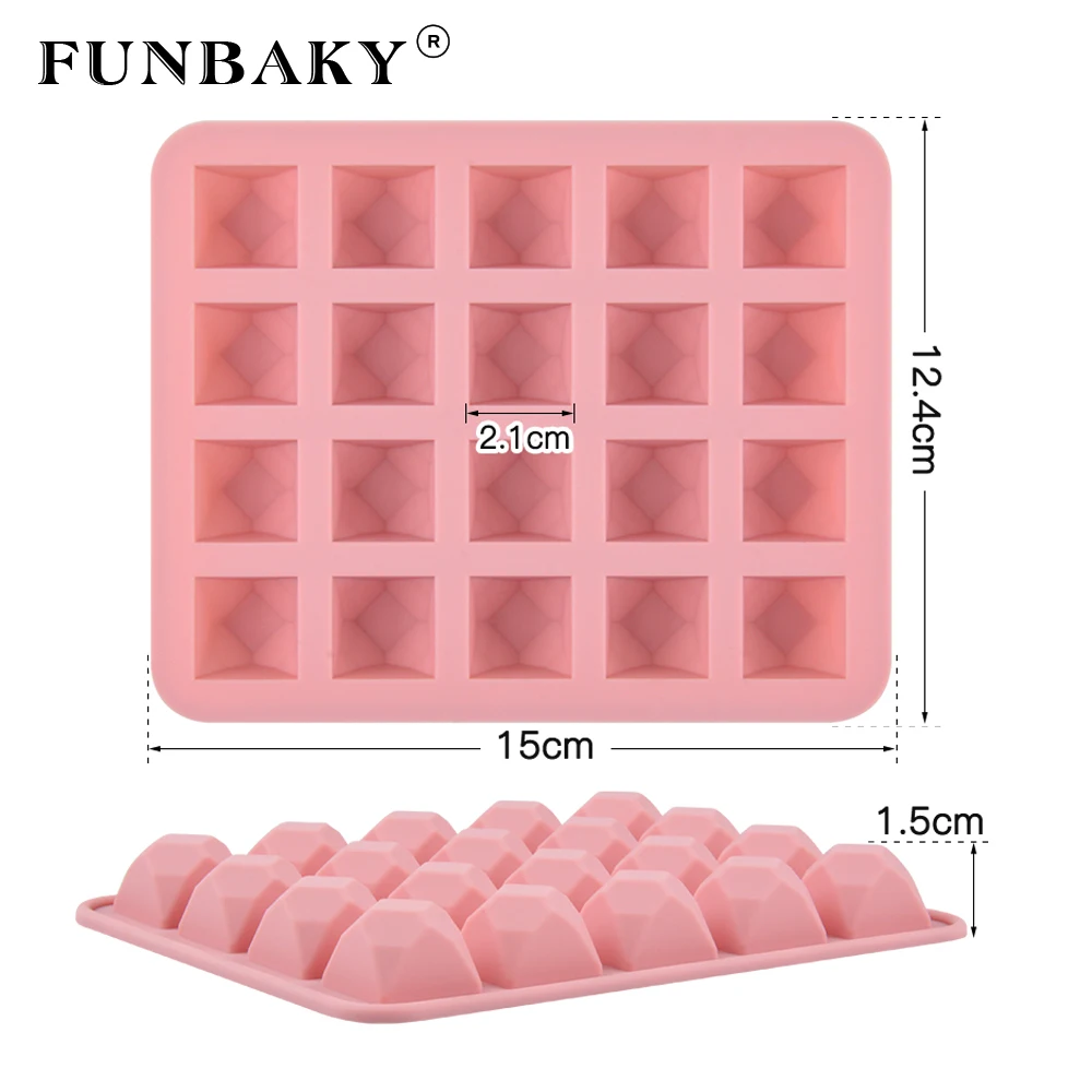 Силиконовые формочки для льда FUNBAKY толстые изготовления мороженого десертов 20