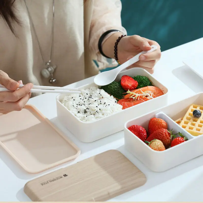 Новый Портативный Bento Коробки для обедов Пикник Печь закуска фруктовый контейнер