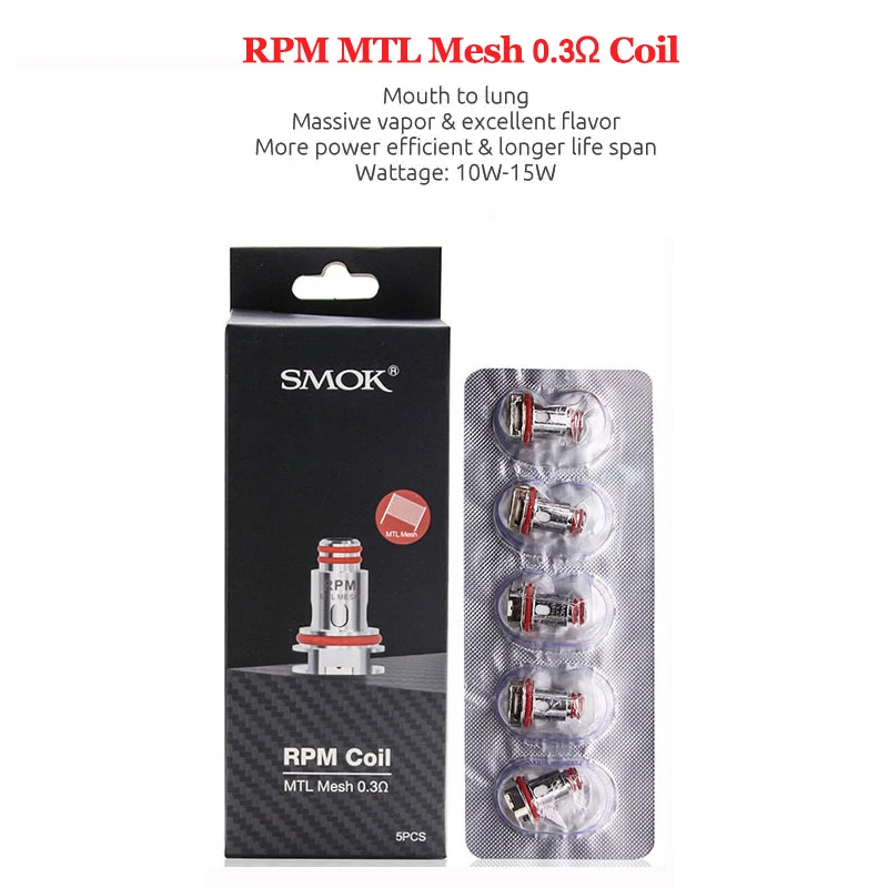 Оригинальный SMOK RPM Mesh RBA катушка испаритель головки резистор Pod Vape нагреватель E