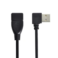 cablecc usb 2 0 male to female left right angled 90 degree reversible design extension cable 100cm