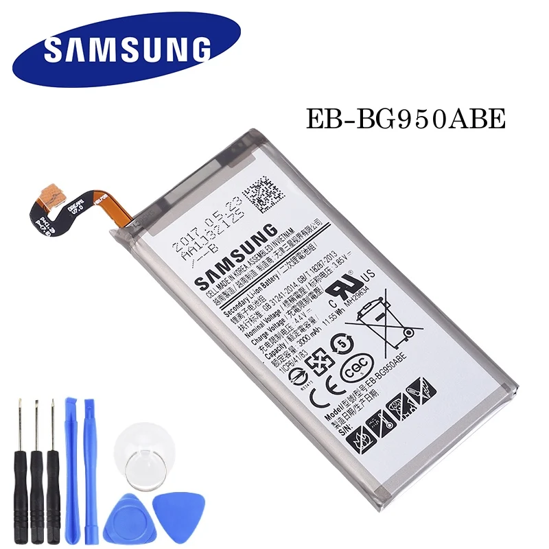 EB BG950ABE оригинальный Батарея для Galaxy S8 SM G9508 G950F G950A G950T G950U G950V G950S Аккумуляторы