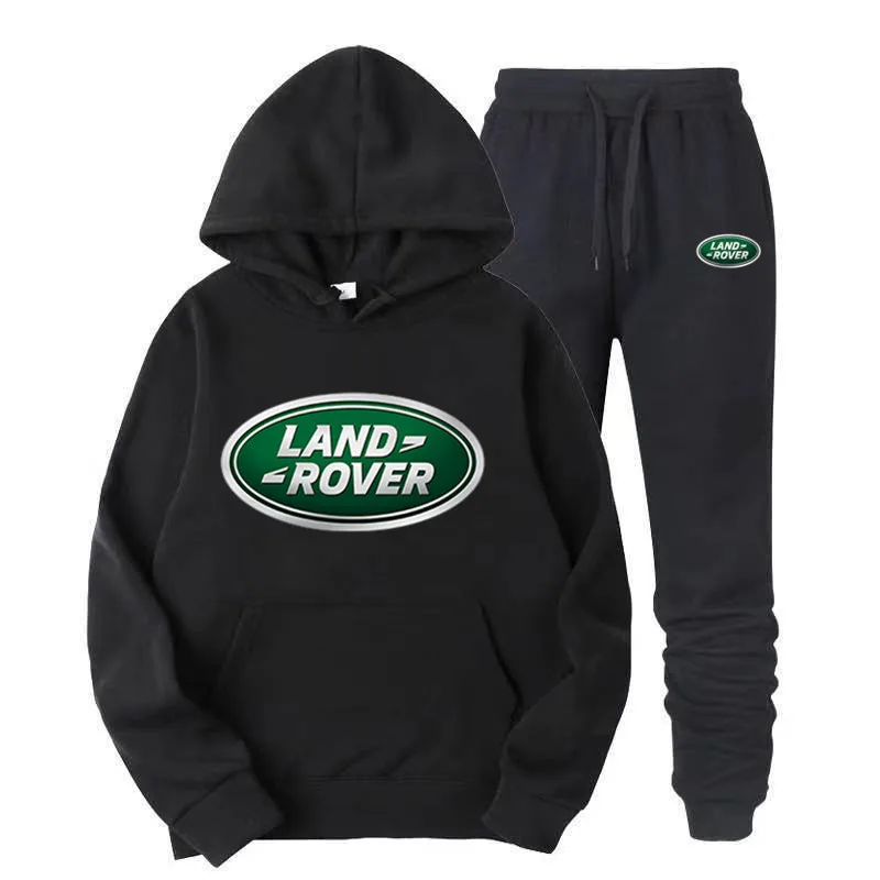 

Land Rover Car Label Hot-Selling Men's Hoodie In Spring Autumn 2021 Personality Trend Fashion Casual Wild Loose Two-Piece Set