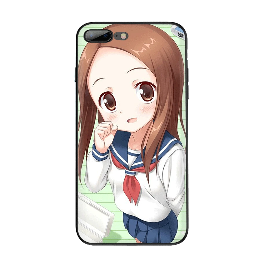 Чехол для мобильного телефона tpu для iPhone 11 Pro XR X XS Max iPhone 7 8 6 6s Plus 5 5S SE чехол Karakai Jozu no Takagi-san