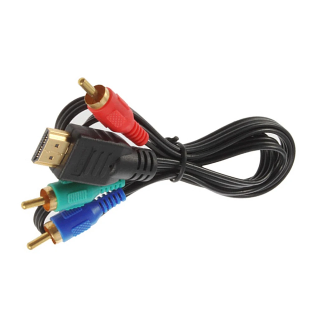 1 м HDMI-совместимый с 3 RCA AV Аудио Видео кабель Шнур адаптер преобразователь для ТВ HD