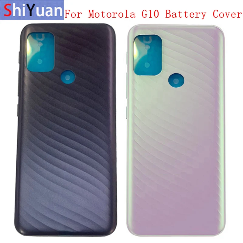 Крышка батарейного отсека задняя крышка корпуса задняя крышка для Motorola Moto G10 XT2127-2 Крышка батарейного отсека Запасные части