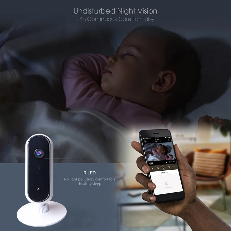 Jimi JH06P Новинка 1080P беспроводная Wifi ip камера рыбий глаз панорамная домашняя