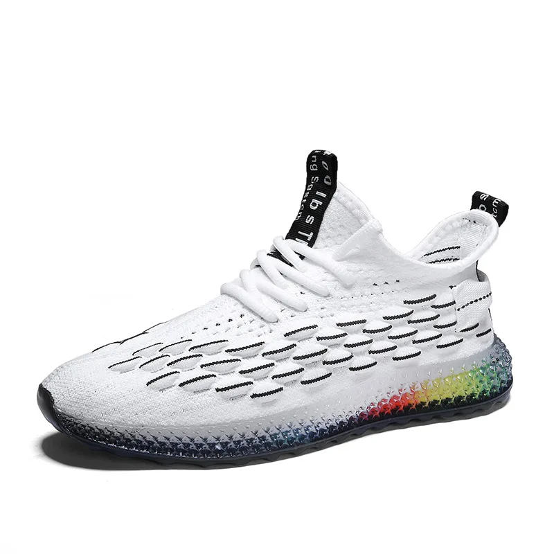 

Casual Running Shoes Men's Sports Shoes Summer 4D Print Jelly Bottom Personalized Running Shoes Flat Shoes