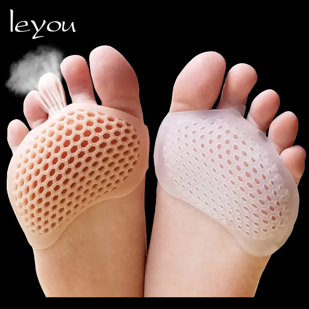 Leyou Силиконовые Мягкие стельки для ног обувь на высоком каблуке гелевые дышащий