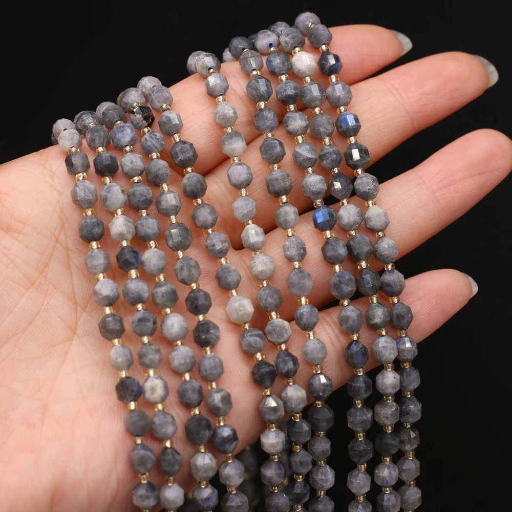 

Natural Stone Semi-precious Stone Faceted Beaded Eagle Eye DIY Making Necklace Bracelet Anklet Accessories Beads 6mm