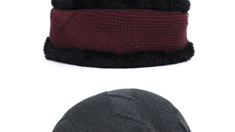 Новая модная зимняя мужская шапка, зимние женские шапки skullies, теплая утолщенная шапка, вязаная шапочка, комплект из 2 предметов, мужская шапка