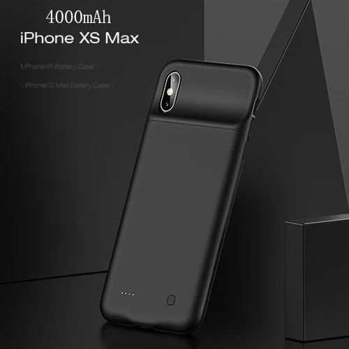 USAMS умный чехол для батареи, зарядное устройство для iPhone 11 Pro Max, чехол для батареи, внешний аккумулятор, резервный внешний аккумулятор для iPhone X XS - Цвет: 4000mAh for XS MAX