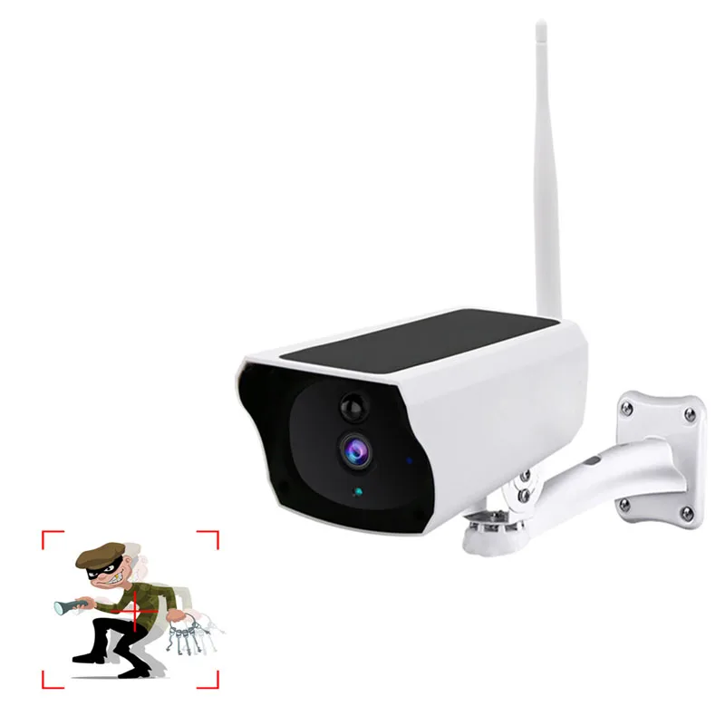 Ip камера на солнечной батарейке Wifi наружная видеонаблюдения 1080P HD CCTV