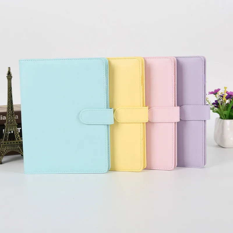 

Pu Leather-proof A5 A6 Notebook Diary Schedule Schedule Diary Binder Cute School Supplies Macaron Notebook Notebook Office