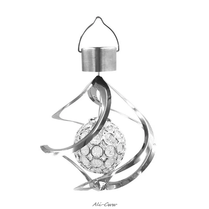 Солнечный ветряной колокольчик светильник светодиодный садовый подвесной