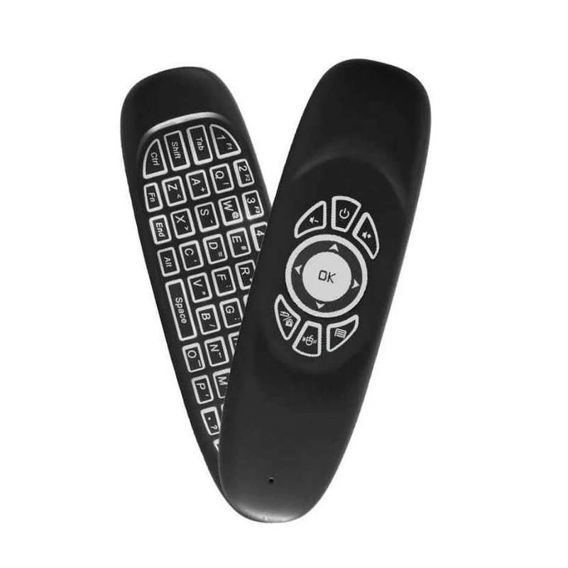 Беспроводная воздушная мышь мини клавиатура 7 цветов с подсветкой 2 4G пульт