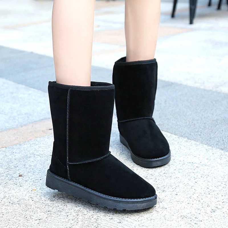 Новая зимняя теплая обувь для женщин женские туфли из черной бархатной ткани